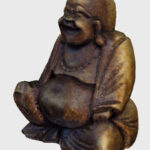 3D scan dřevěný Budha v barvě